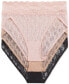 ფოტო #2 პროდუქტის Women's 3-Pk. Lace Kiss High-Leg Underwear 970882