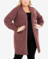 Фото #1 товара Plus Size Leona Long Sleeve Cardigan Sweater