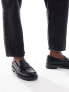 Stradivarius loafer in black