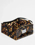 Фото #3 товара The Flat Lay Co. x ASOS EXCLUSIVE Jelly Box Bag in Tortoise Shell