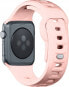 Фото #8 товара 3MK 42/44/45/49 mm Powder Pink - 3mk Silicone Watch Strap for Apple