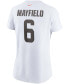 Women's Baker Mayfield White Cleveland Browns Name Number T-shirt