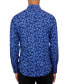 Фото #2 товара Men's Non-Iron Performance Stretch Moisture-Wicking Abstract Floral Button-Down Shirt