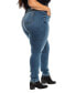 Фото #3 товара Plus Size High Rise Skinny Jeans