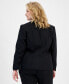 Фото #8 товара Plus Size Crepe One-Button Blazer