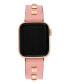 Фото #3 товара Women's Pink Faux Leather Stud Accented Band Compatible with 42/44/45/Ultra/Ultra 2 Apple Watch