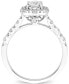 ფოტო #1 პროდუქტის Diamond Halo Bridal Set (1 ct. t.w.) in 14k White Gold