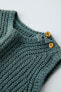 Buttoned knit waistcoat