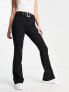 Фото #1 товара Stradivarius bengaline trouser with buckle detail in black