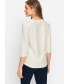 ფოტო #2 პროდუქტის Women's 3/4 Sleeve Textured T-Shirt