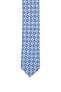 ZEGNA 288831 Men's Geometric Silk Tie blue