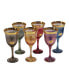 Wine Goblets Set of 6 Multicolor