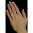 Silver ring with natural rosette JST14809RO