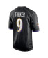 Фото #2 товара Men's Justin Tucker Black Baltimore Ravens Player Game Jersey