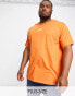 Good For Nothing Plus centre print logo t-shirt in orange