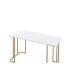 Фото #6 товара Estie Writing Desk, & Gold Finish