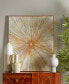 Фото #5 товара by Cosmopolitan Porcelain Radial Starburst Framed Wall Art with Gold-Tone Aluminum Frame, 39.50" x 2" x 39.50"