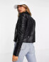 Фото #2 товара Vero Moda faux leather biker jacket