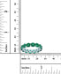 ფოტო #2 პროდუქტის Green Cubic Zirconia Eternity Band in Rhodium Plated Sterling Silver