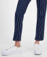 ფოტო #7 პროდუქტის Women's Striped Straight-Leg Ankle Jeans