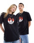 Фото #2 товара adidas Originals unisex flame trefoil t-shirt in black