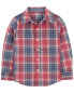 Фото #8 товара Toddler Plaid Button-Front Shirt 4T