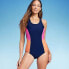Фото #1 товара Lands' End Women's UPF 50 Full Coverage High Neck Tugless One Piece Swimsuit -