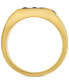 ფოტო #3 პროდუქტის Black Sapphire Ring (1-3/5 ct. t.w.) in 14k Gold-Plated Sterling Silver, Created for Macy's