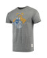 ფოტო #3 პროდუქტის Men's Heathered Gray Pitt Panthers Vintage-Like Logo Tri-Blend T-shirt