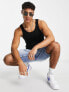 River Island muscle fit vest in black