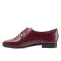 Фото #4 товара Trotters Lizzie T1858-755 Womens Burgundy Narrow Leather Loafer Flats Shoes