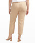ფოტო #2 პროდუქტის Plus Size Chino Tailored Cropped Pants