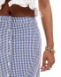 Nobody's Child Petite Annalise maxi skirt in blue gingham check