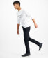 ფოტო #10 პროდუქტის Men's Eco Black Wash Skinny Fit Jeans