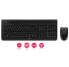 Cherry DW 3000 - Full-size (100%) - Wireless - RF Wireless - QWERTZ - Grey - Mouse included