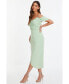 ფოტო #3 პროდუქტის Women's Cold Shoulder Midi Dress