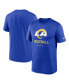Men's Royal Los Angeles Rams Infographic Performance T-shirt