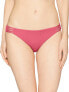 Фото #1 товара Roxy Women's 243122 Solid Softly Love 70s Bikini Bottom Pink Swimwear Size S