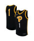 Фото #1 товара Men's Black Pitt Panthers Replica Basketball Jersey