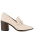 ფოტო #2 პროდუქტის Women's Gallie Block Heeled Loafers