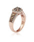 ფოტო #2 პროდუქტის Suzy Levian Bridal Sterling Silver Cubic Zirconia Engagement Ring