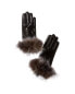 Surell Accessories Full Skin Leather Gloves Women's