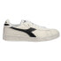 Фото #1 товара Diadora Game L Low Waxed Lace Up Mens Black, Off White Sneakers Casual Shoes 16
