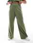 Фото #2 товара ASOS 4505 Curve Icon soft touch wide leg dance pant in khaki