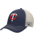 Men's Navy Minnesota Twins Trawler Clean Up Trucker Snapback Hat