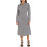 TOMMY HILFIGER Seal Aop long sleeve midi dress