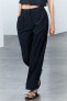 Zw collection trousers with turn-up hems