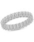 Фото #1 товара Кольцо Macy's diamond Emerald-Cut Eternity Band