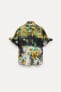 Рубашка из ткани с цветочным принтом — zw collection ZARA