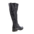 Фото #8 товара Bed Stu Jacqueline Wide Calf F311034 Womens Black Leather Knee High Boots